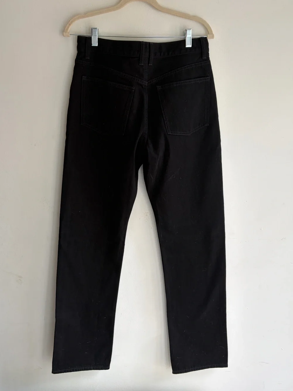 NWT! MADEWELL Alexa Chung Black High-Rise Straight Jean in Outridge Wash Size 26